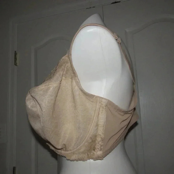 CACIQUE Lace Underlined Underwire Unpadded Tan Bra Size 50G - Picture 2 of 4